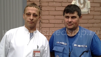 Дежурство скорой на съёмках Интернов. 